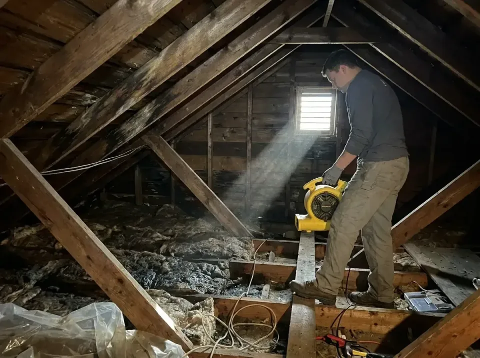 attic-water-damage-drying-proc-007 — frequently asked questions, Emergency Water Extraction & 24/7 Flood Response in Pinardv…